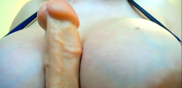  Hot big boobs milf suck and tittyfuck dick to big sperm shoot in open mouth!